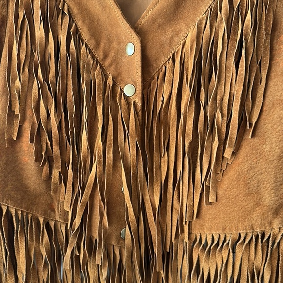 SOLD Rodeo Western Cowboy Cowgirl Fringe Jacket XS - Picture 5 of 13